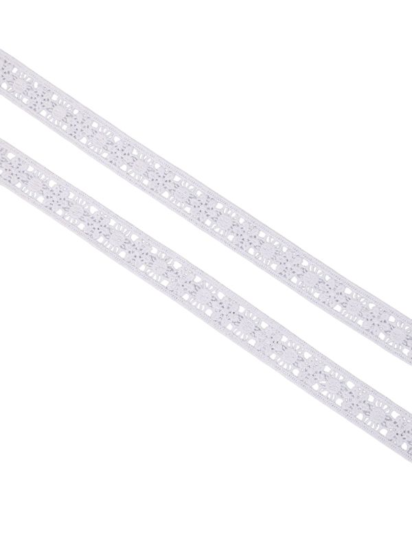 ⅞&quot; Floral Venise White Lace