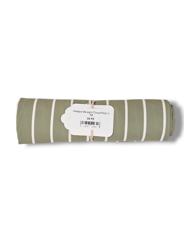 *Unique Design* Cloud Poly ½ Yd