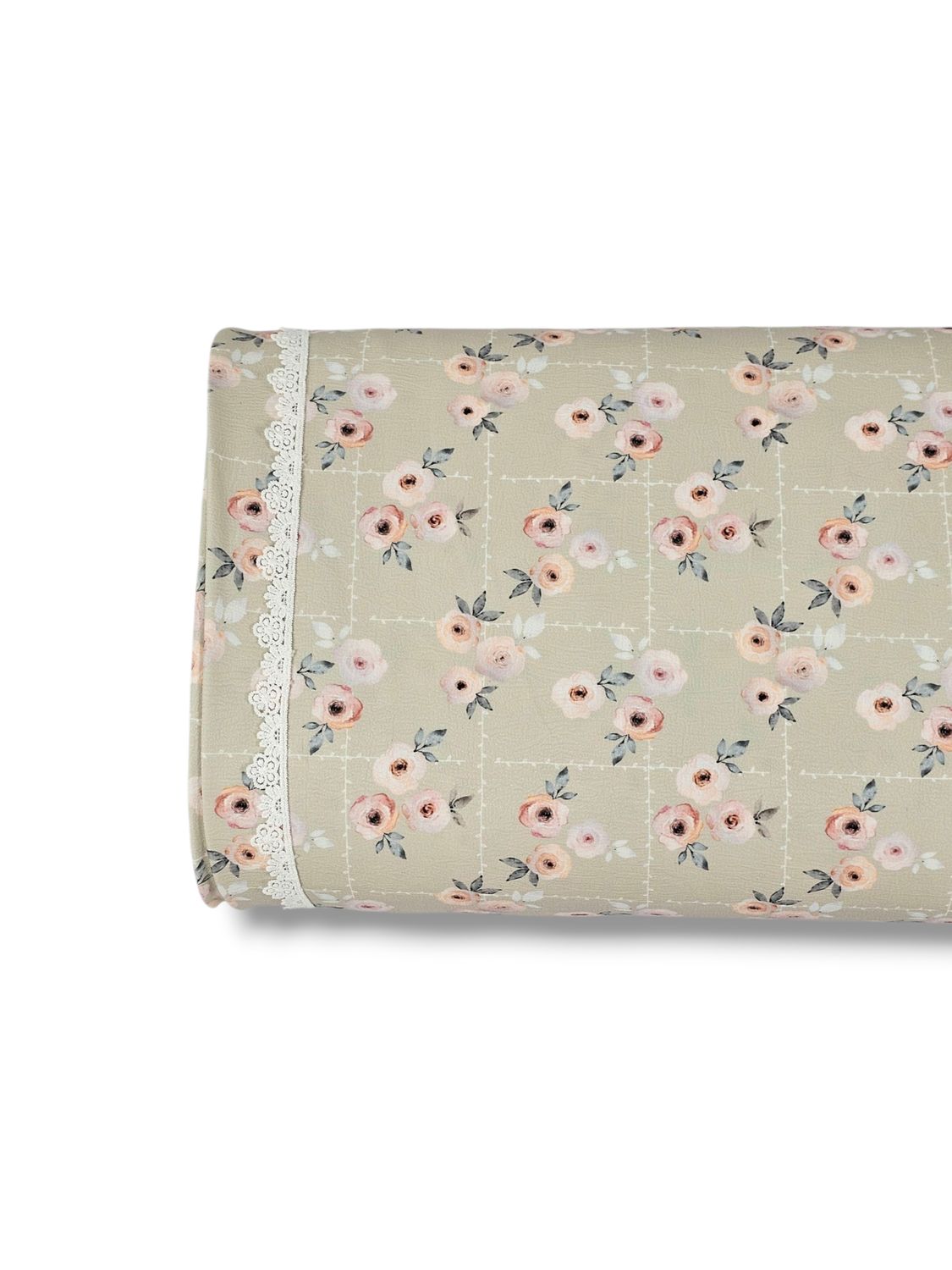 *Unique Design* Cloud Poly Rose Grid Tan
