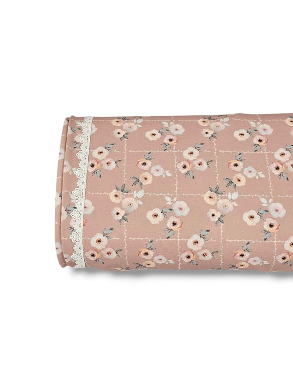 *Unique Design* Cloud Poly Rose Grid Pink