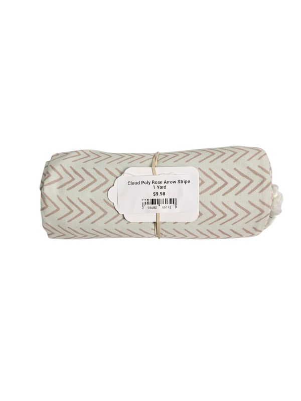 Cloud Poly Rose Arrow Stripe 1 Yard