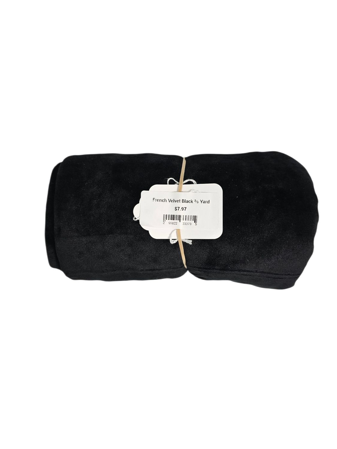 French Velvet Black ⅔ Yard