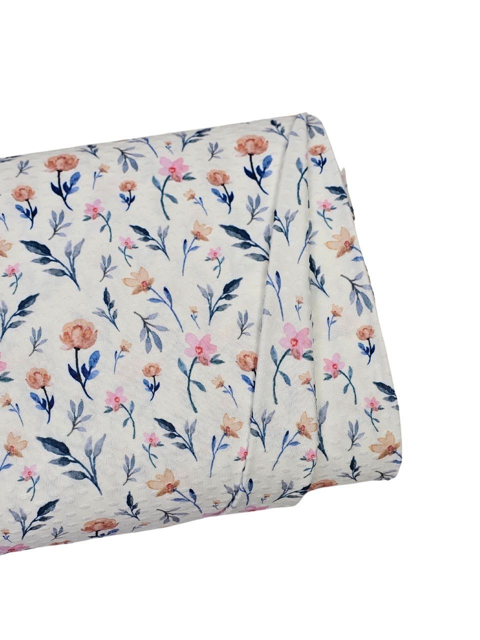 *Unique Design* Swiss Dot Knit Wildflower Medley Rose