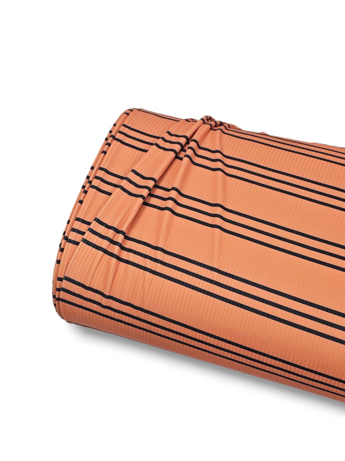 *Unique Design* Willow Ribbed Knit Black Line Orange
