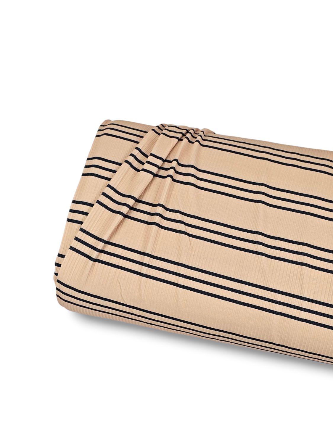 *Unique Design* Willow Ribbed Knit Black Line Tan