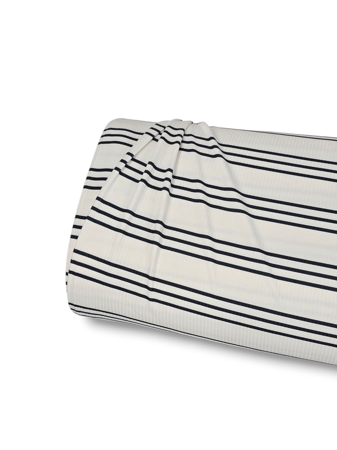 *Unique Design* Willow Ribbed Knit Black Line White