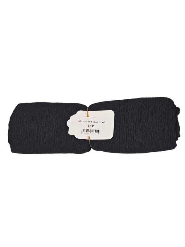 Missoni Knit Black ½ Yd
