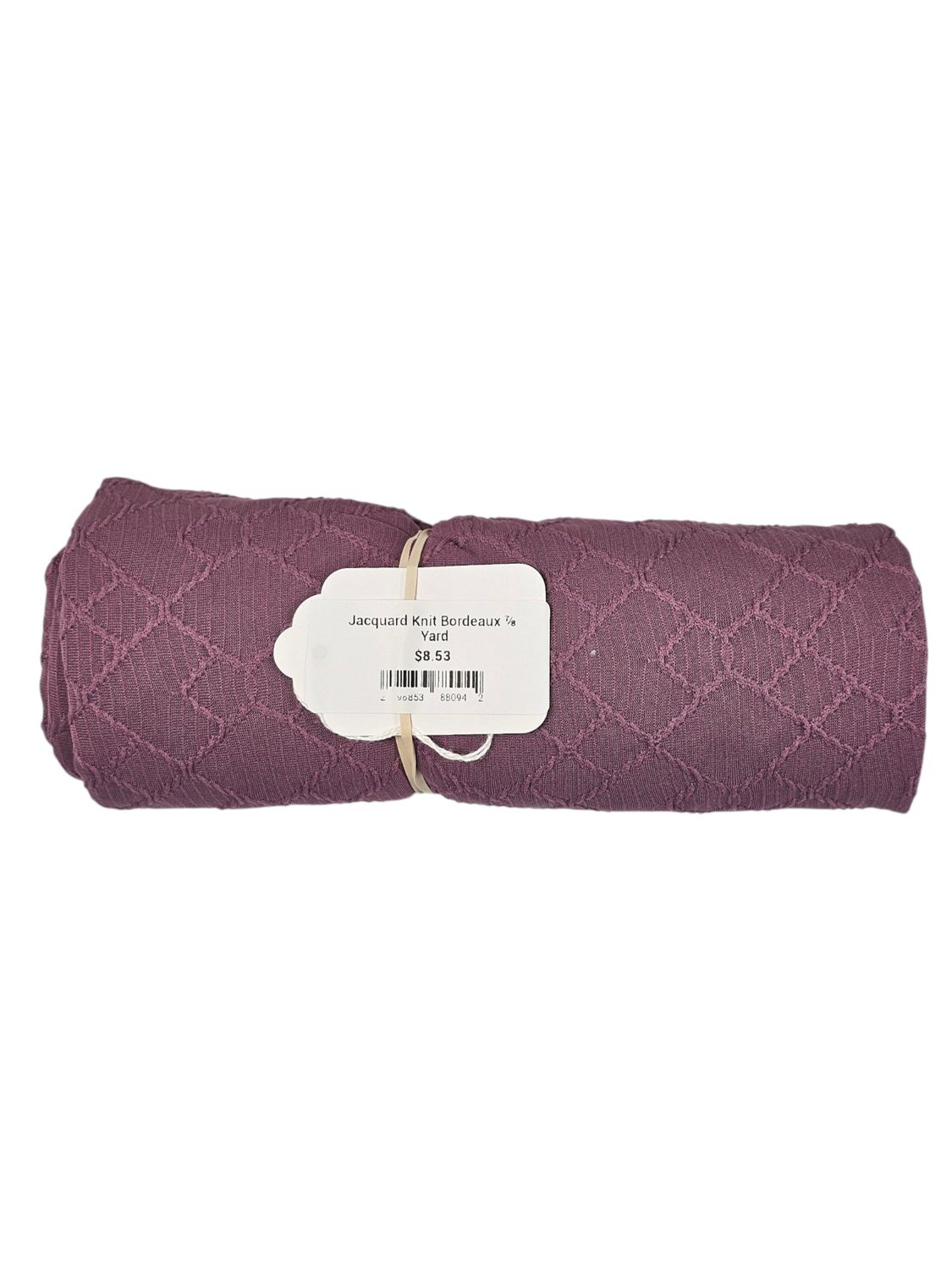Jacquard Knit Bordeaux ⅞ Yard