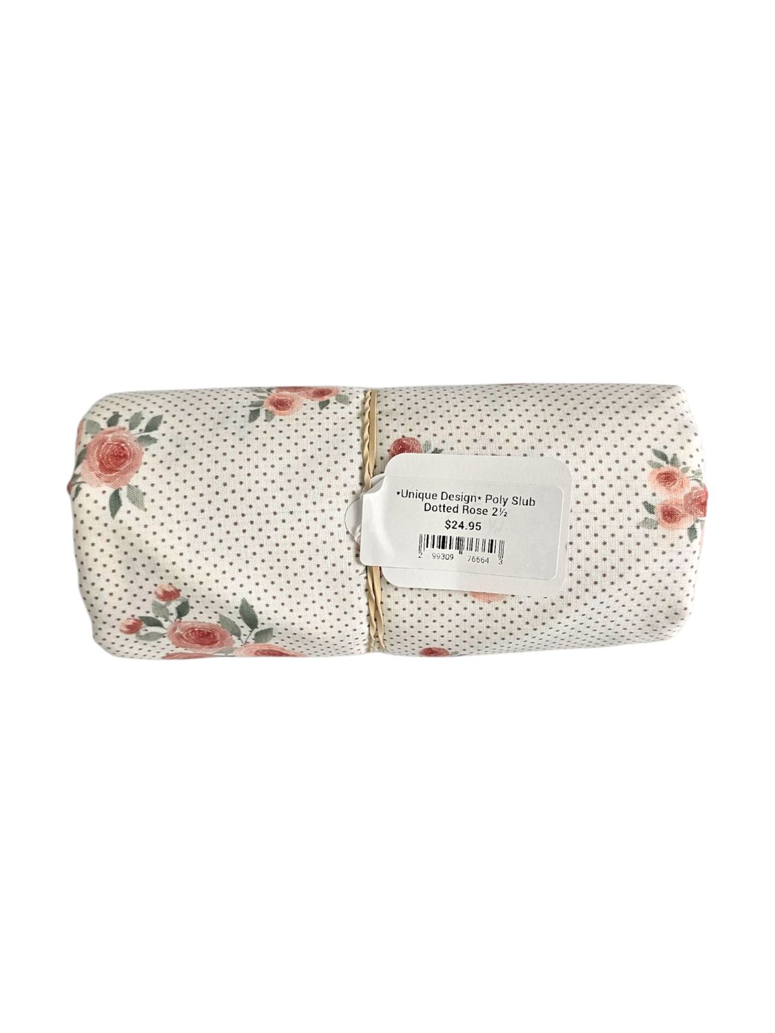 *Unique Design* Poly Slub Dotted Rose 2½