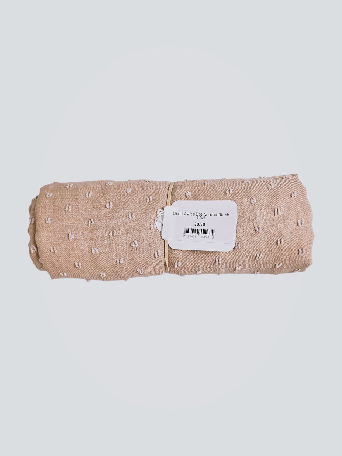 Linen Swiss Dot Neutral Blush 1 Yd