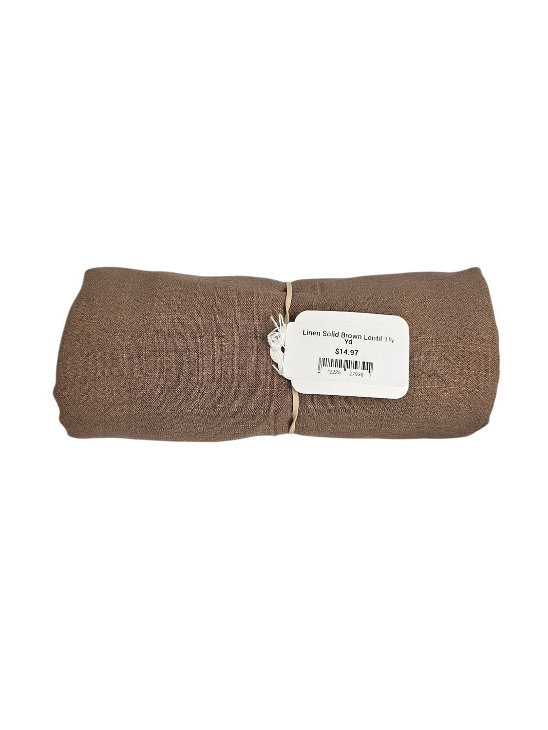 Linen Solid Brown Lentil 1½ Yd