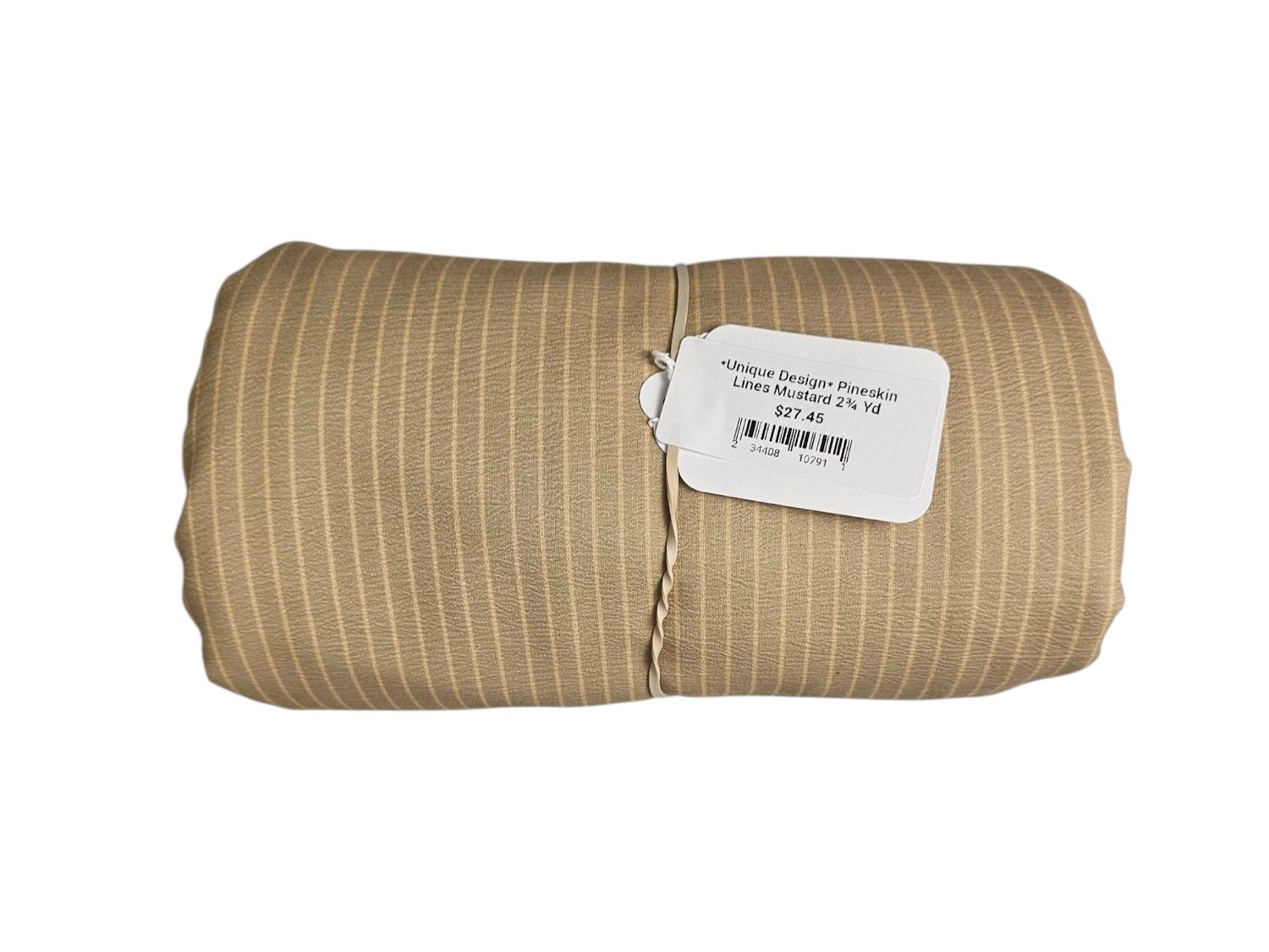*Unique Design* Pineskin Lines Mustard 2¾ Yd