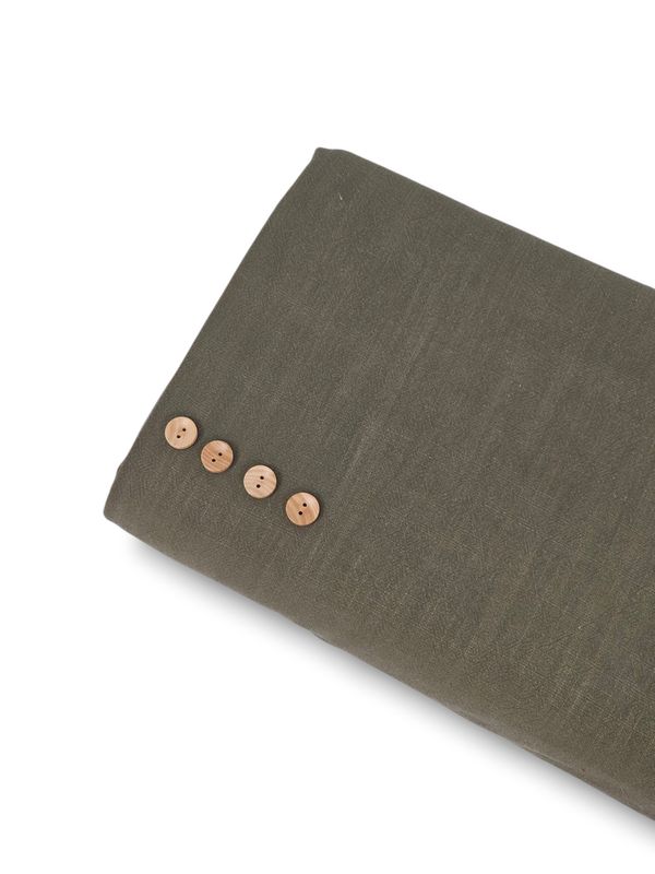 Linen Solid Deep Moss