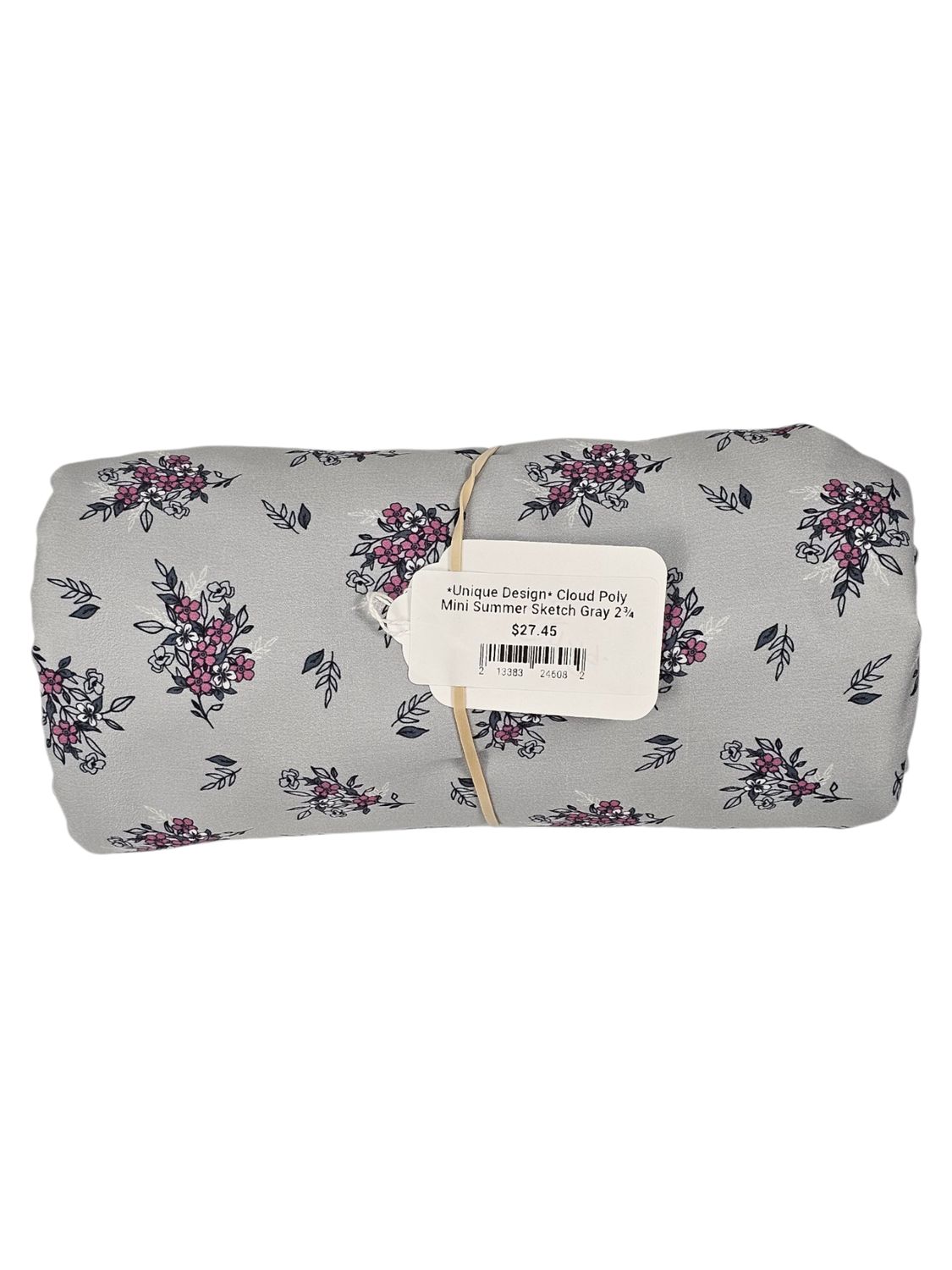 *Unique Design* Cloud Poly Mini Summer Sketch Gray 2¾ yards