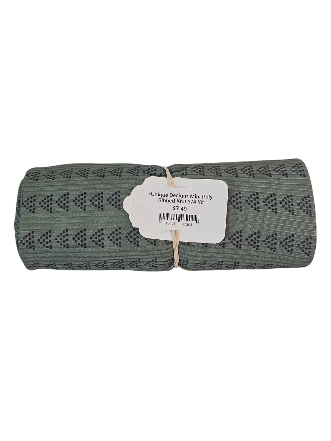 *Unique Design* Mini Poly Ribbed Knit 3/4 Yd