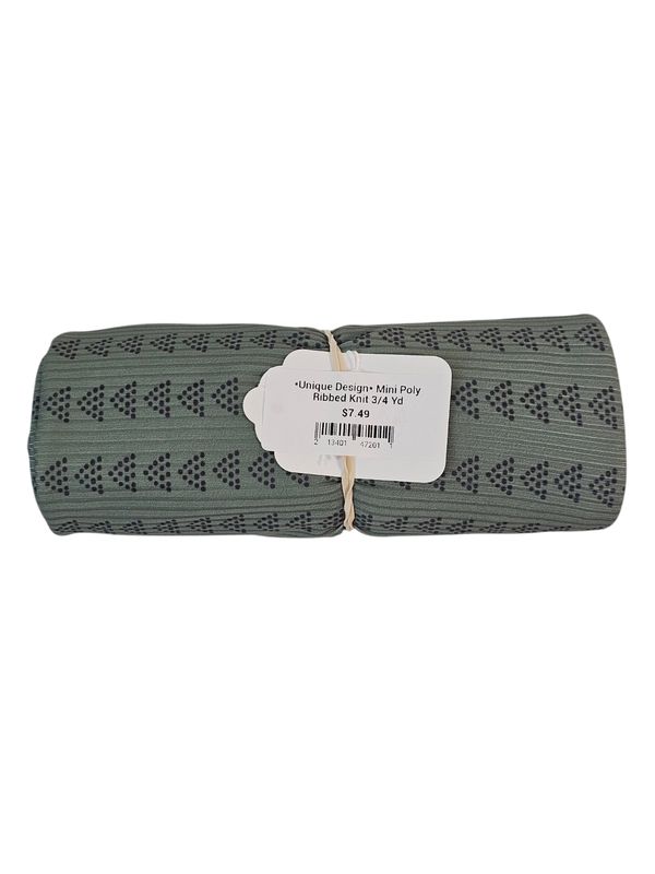 *Unique Design* Mini Poly Ribbed Knit 3/4 Yd