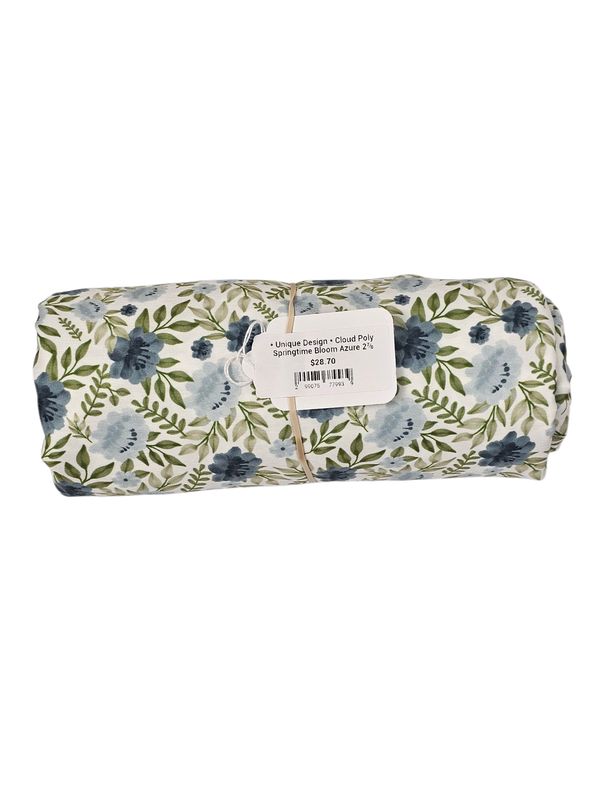 *Unique Design* Cloud Poly Springtime Bloom Azure 2⅞ yards