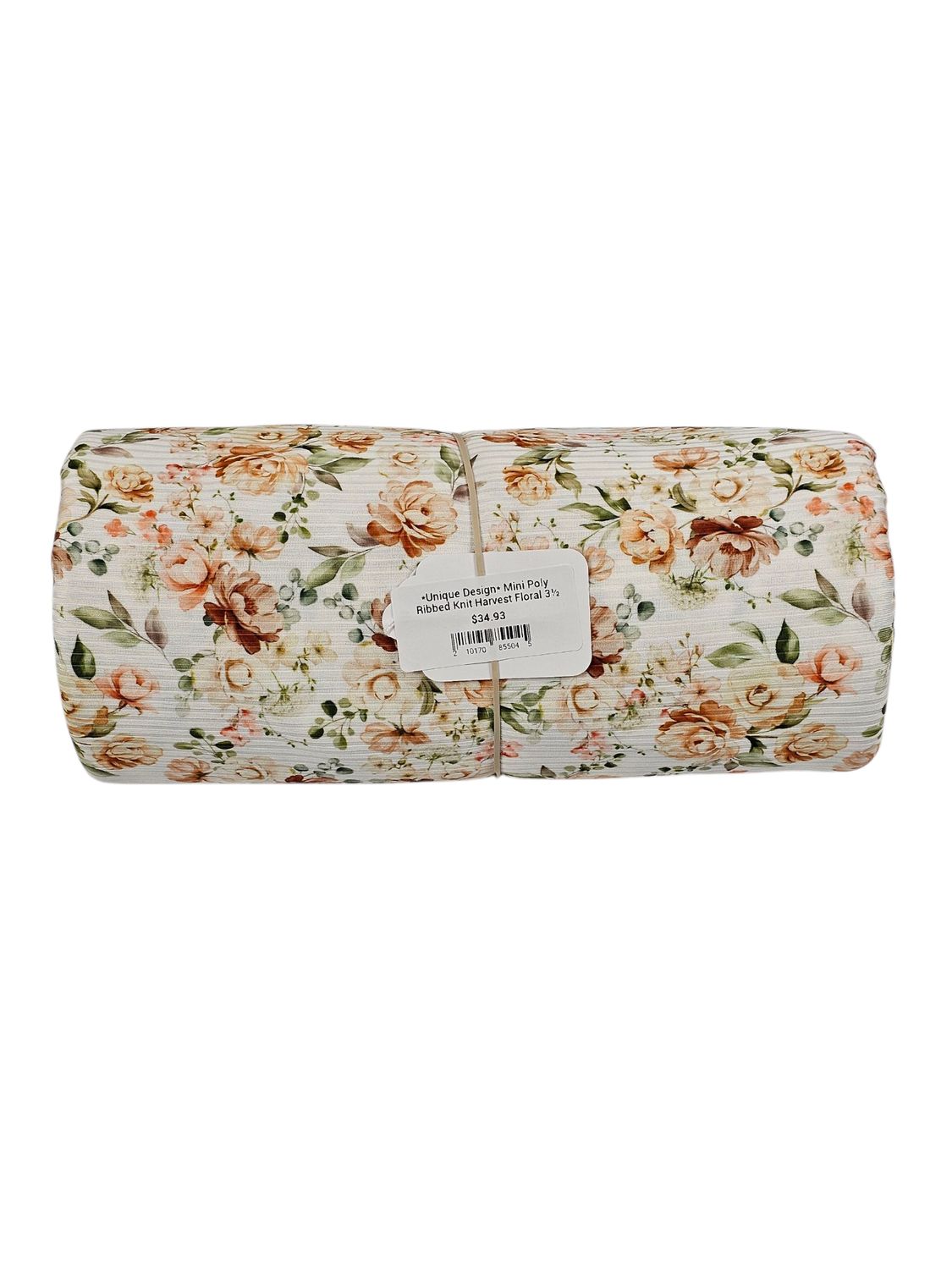 *Unique Design* Mini Poly Ribbed Knit Harvest Floral 3½ yards