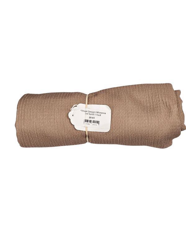 *Unique Design* Missonia Knit Solid 1 Yard