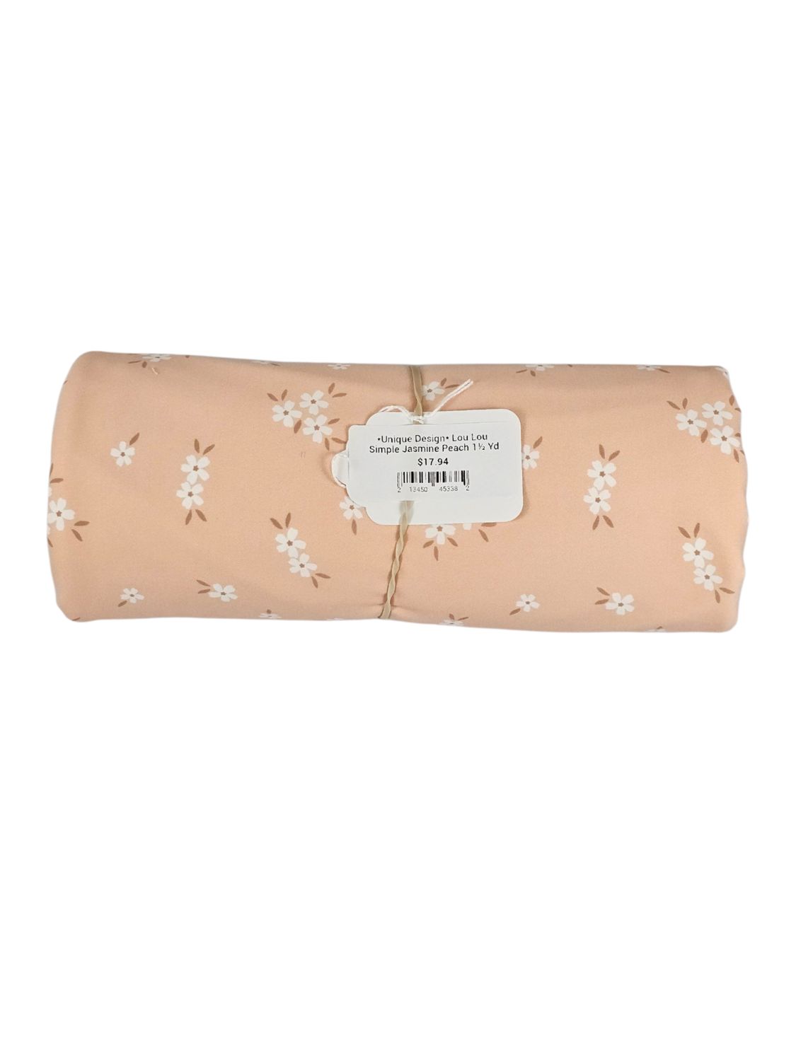 *Unique Design* Lou Lou Simple Jasmine Peach 1½ Yd