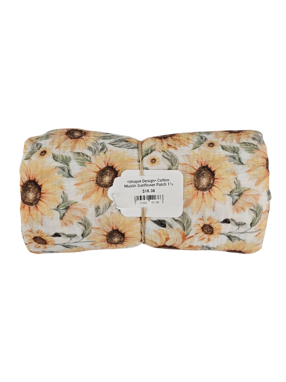 *Unique Design* Cotton Muslin Sunflower Patch 1⅓ Yd