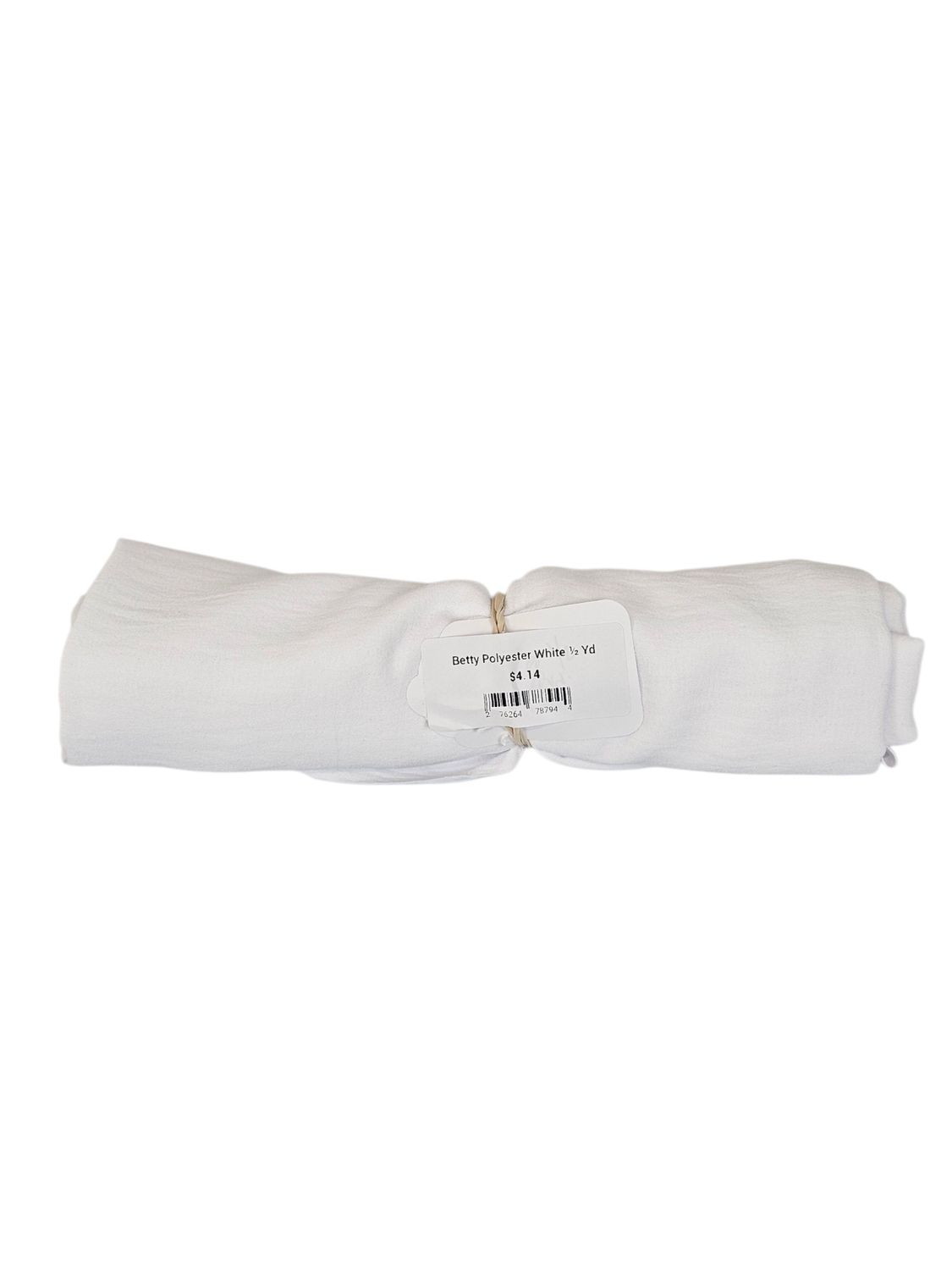 Betty Polyester White ½ Yd