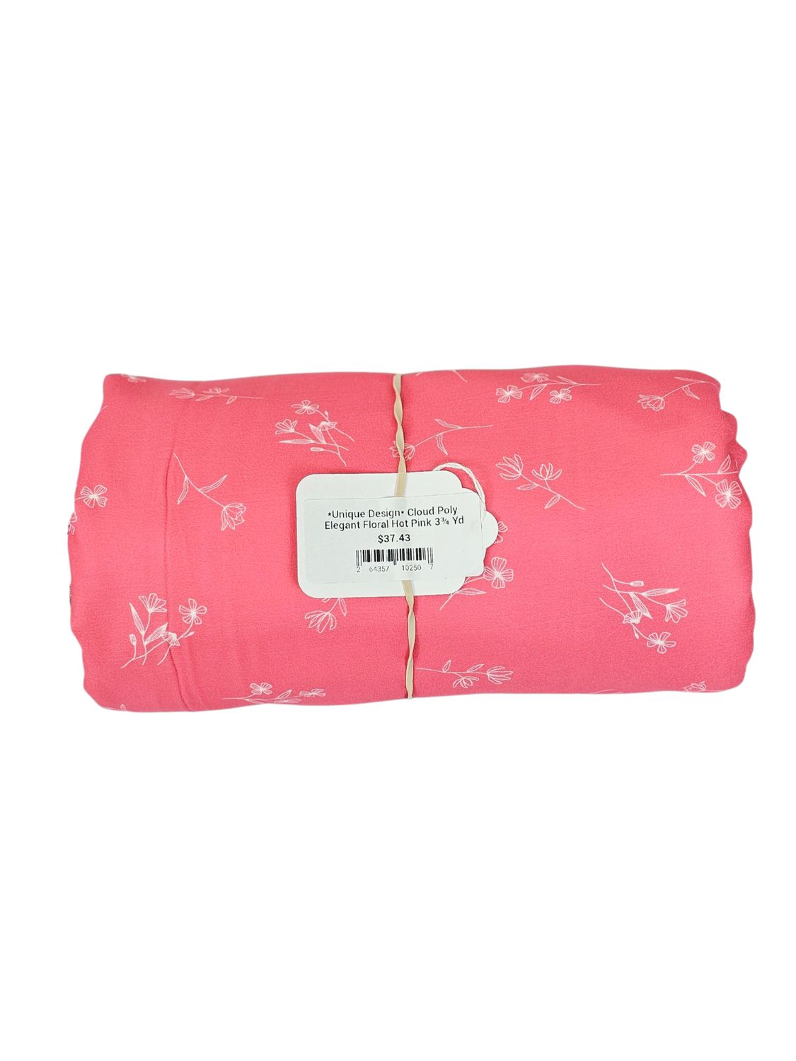 *Unique Design* Cloud Poly Elegant Floral Hot Pink 3¾ Yd