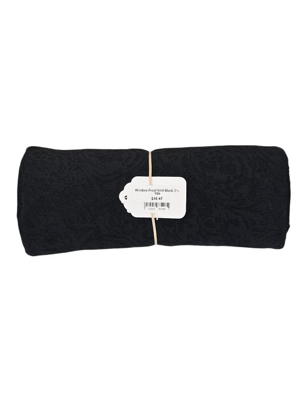 Window Frost Knit Black 2⅓ Yds