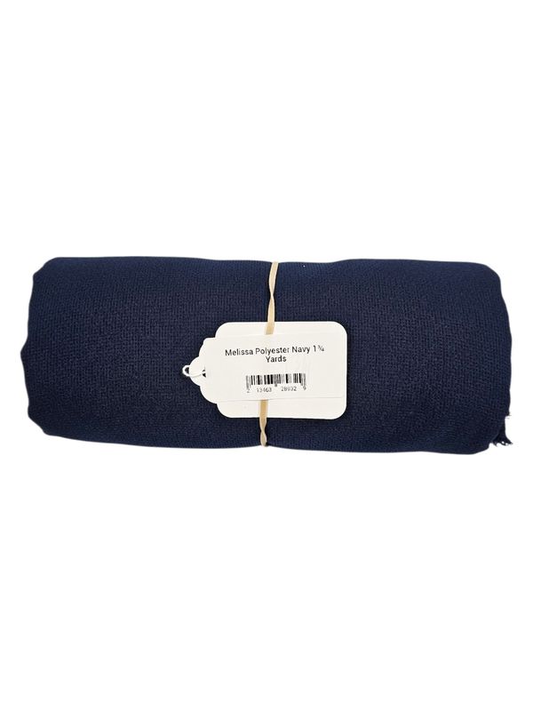 Melissa Polyester Navy 1¾ Yards
