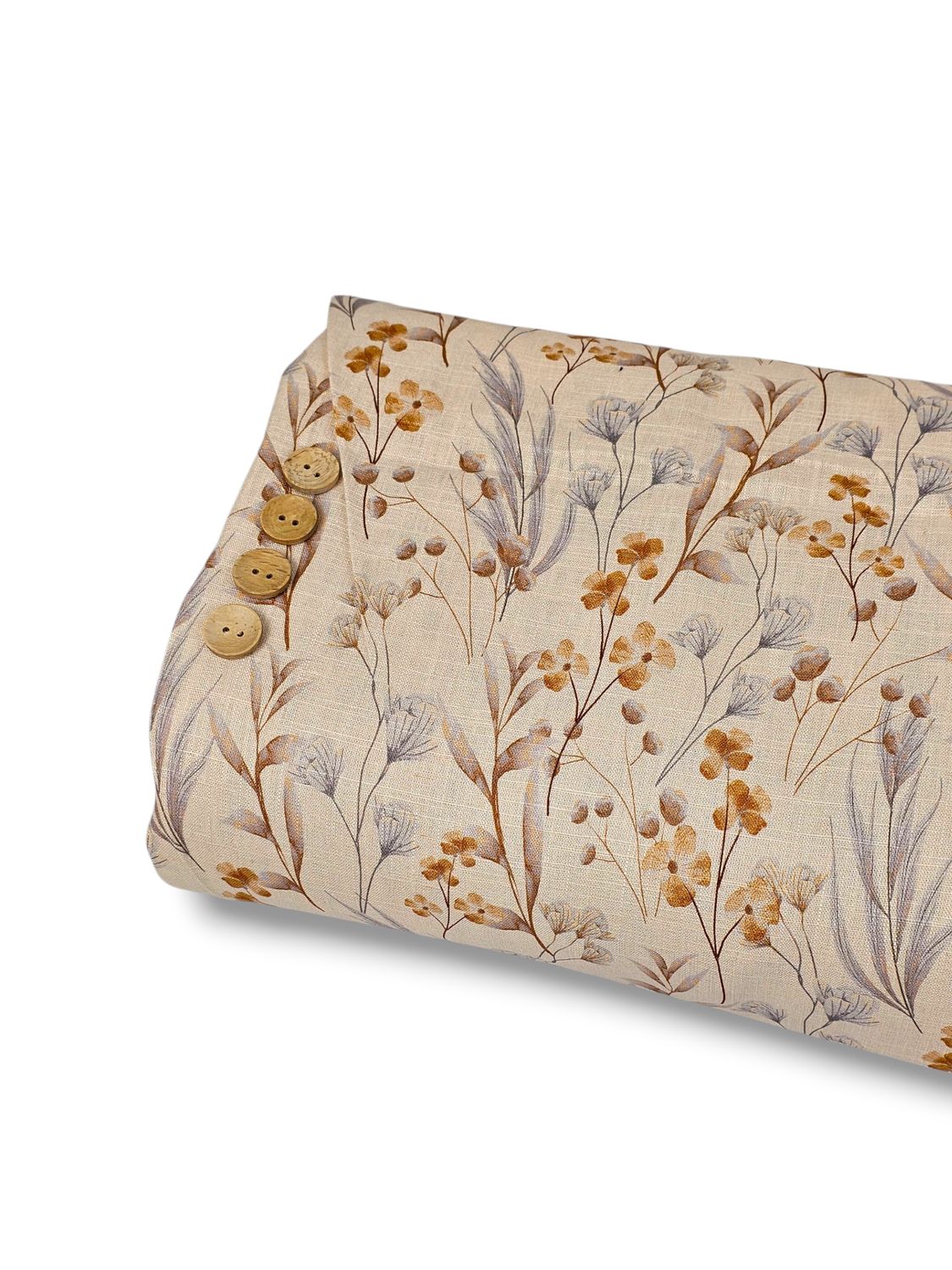 *Unique Design* Linen Wandering Vines Ivory