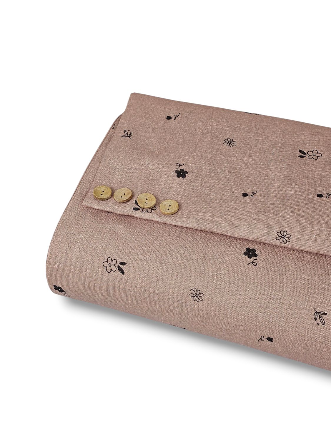 *Unique Design* Linen Elegant Auburn Floral Taupe