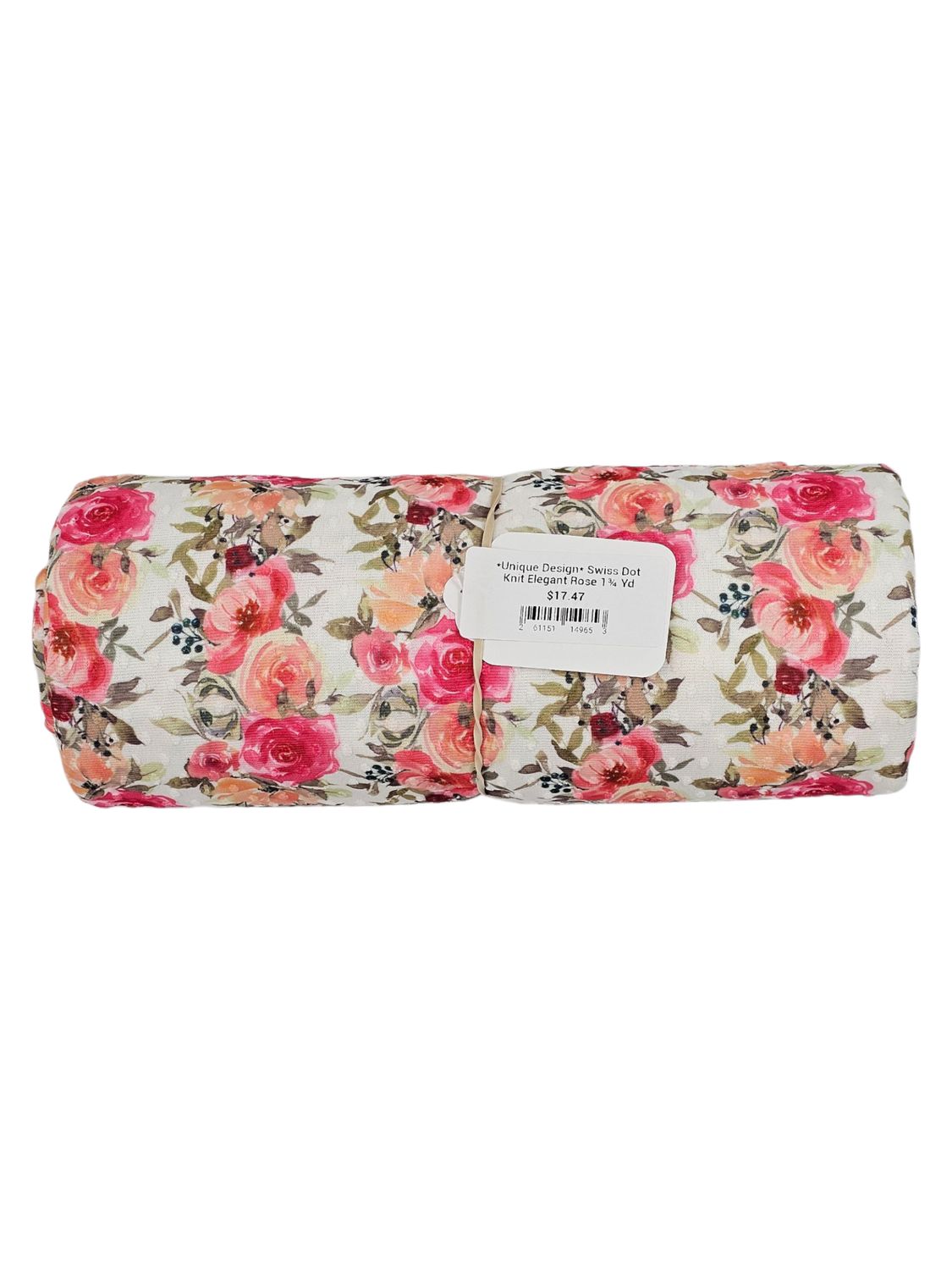 *Unique Design* Swiss Dot Knit Elegant Rose 1¾ Yd