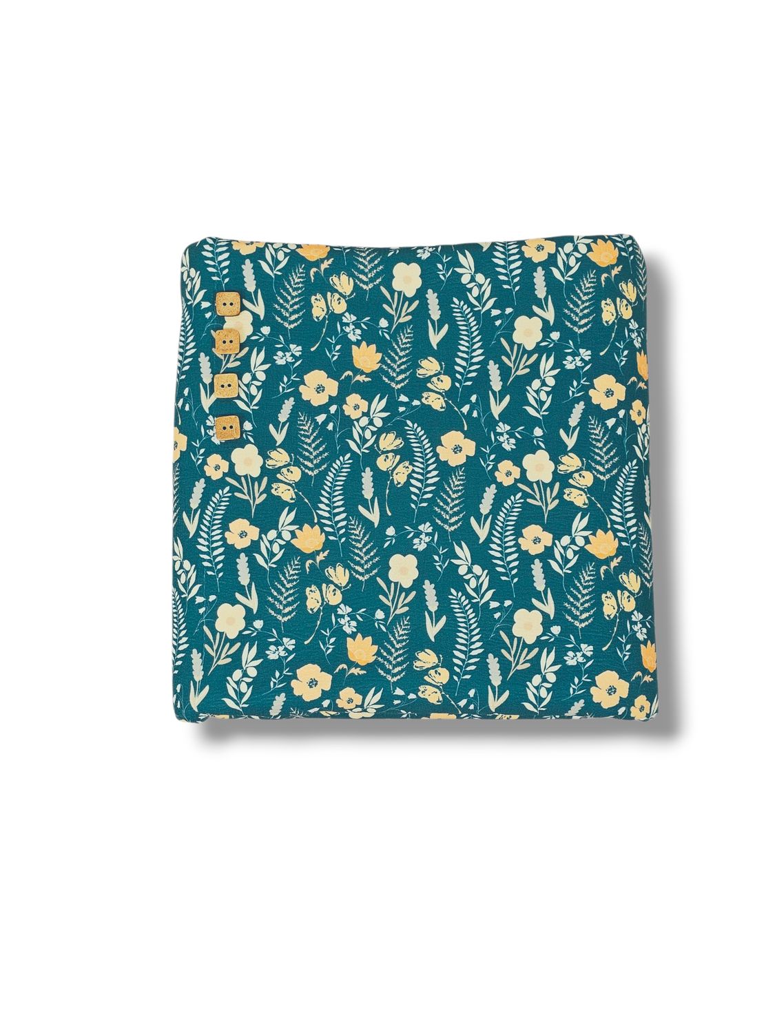 *Unique Design* Cloud Poly Fall Fern Floral Dark Teal