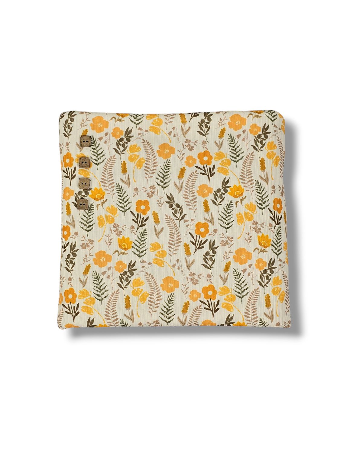 *Unique Design* Willow Ribbed Knit Fall Fern Floral Gold/Green