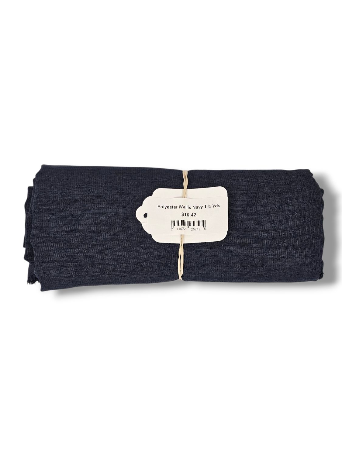 Polyester Wallis Navy 1¾ Yds