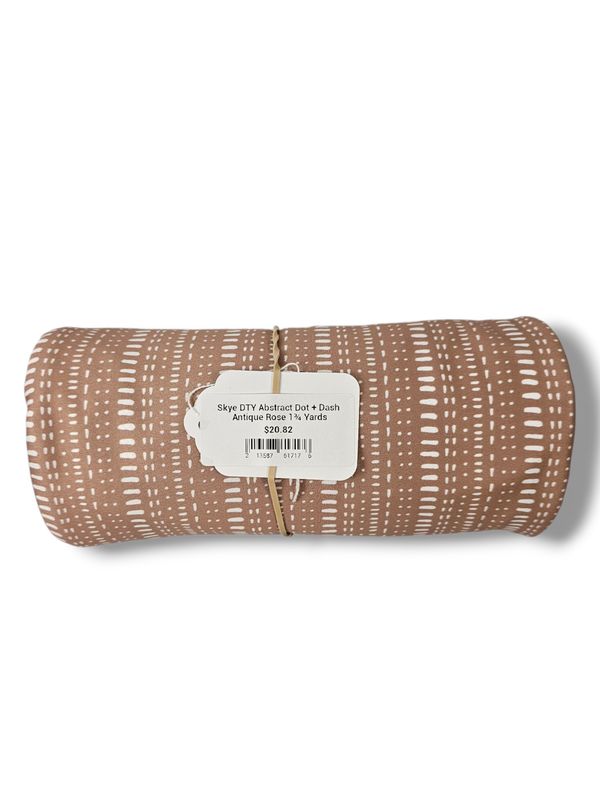 Skye DTY Abstract Dot + Dash Antique Rose 1¾ Yards