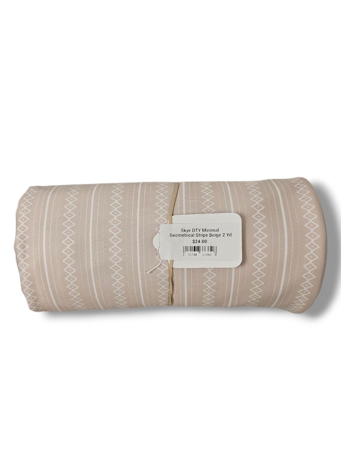 Skye DTY Minimal Geometrical Stripe Beige 2 Yd