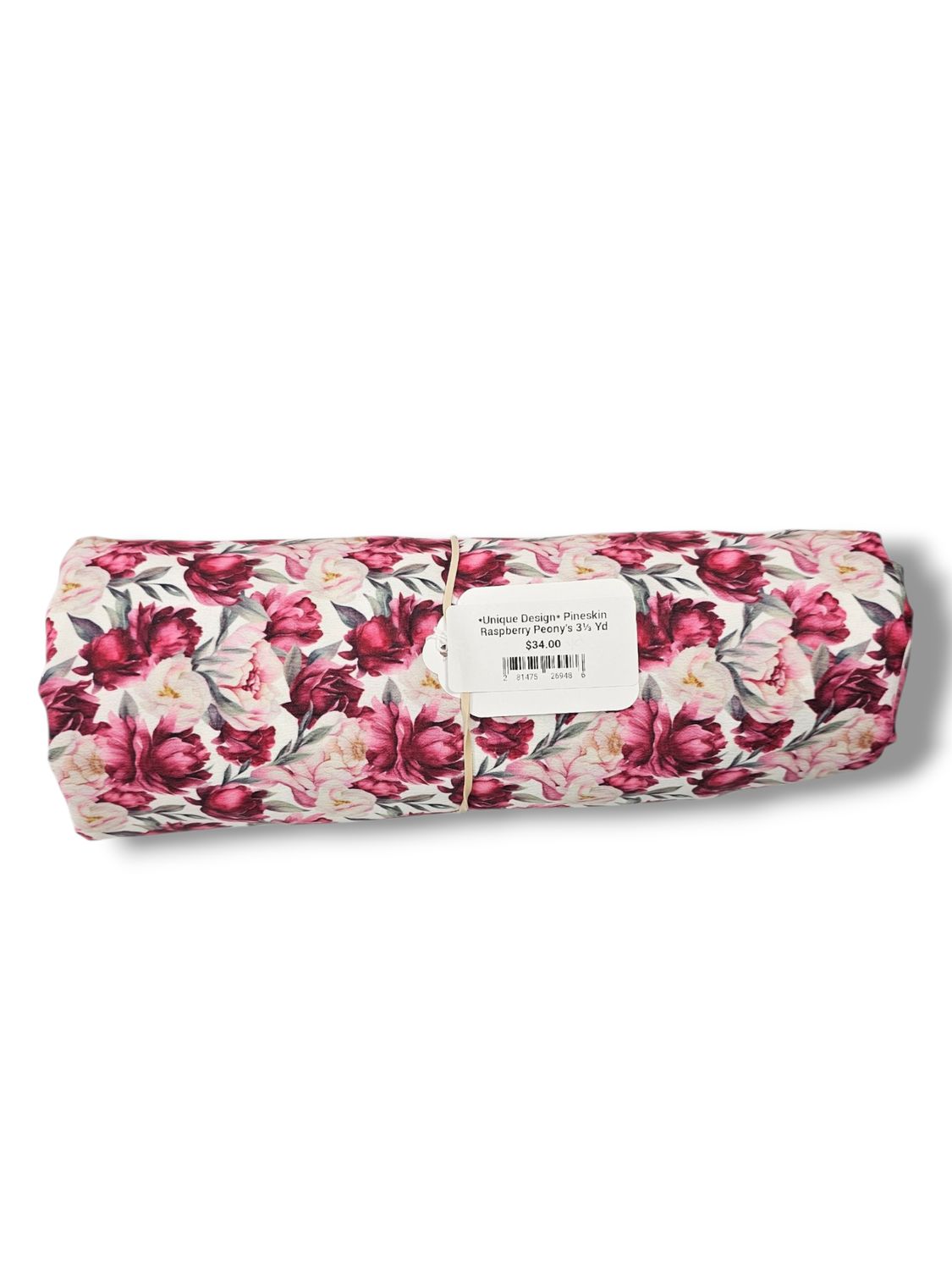 *Unique Design* Pineskin Raspberry Peony&#39;s 3⅓ Yd