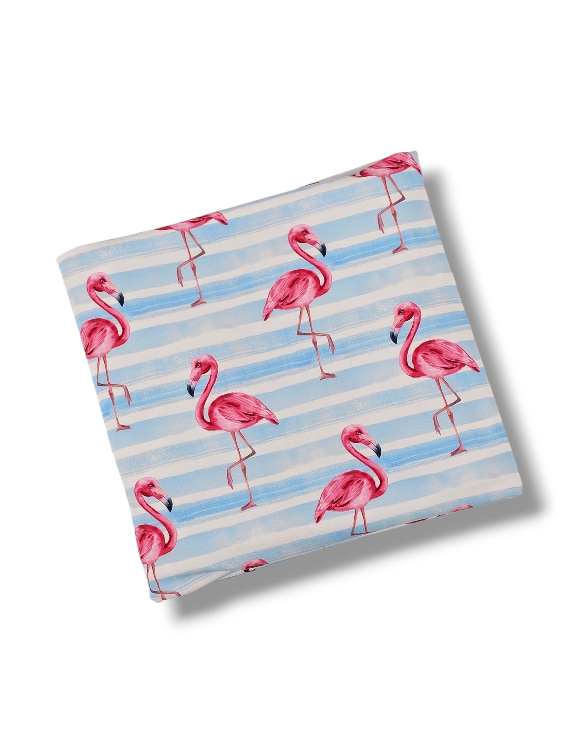*Unique Design* Tricot Knit Flamingo Stripe