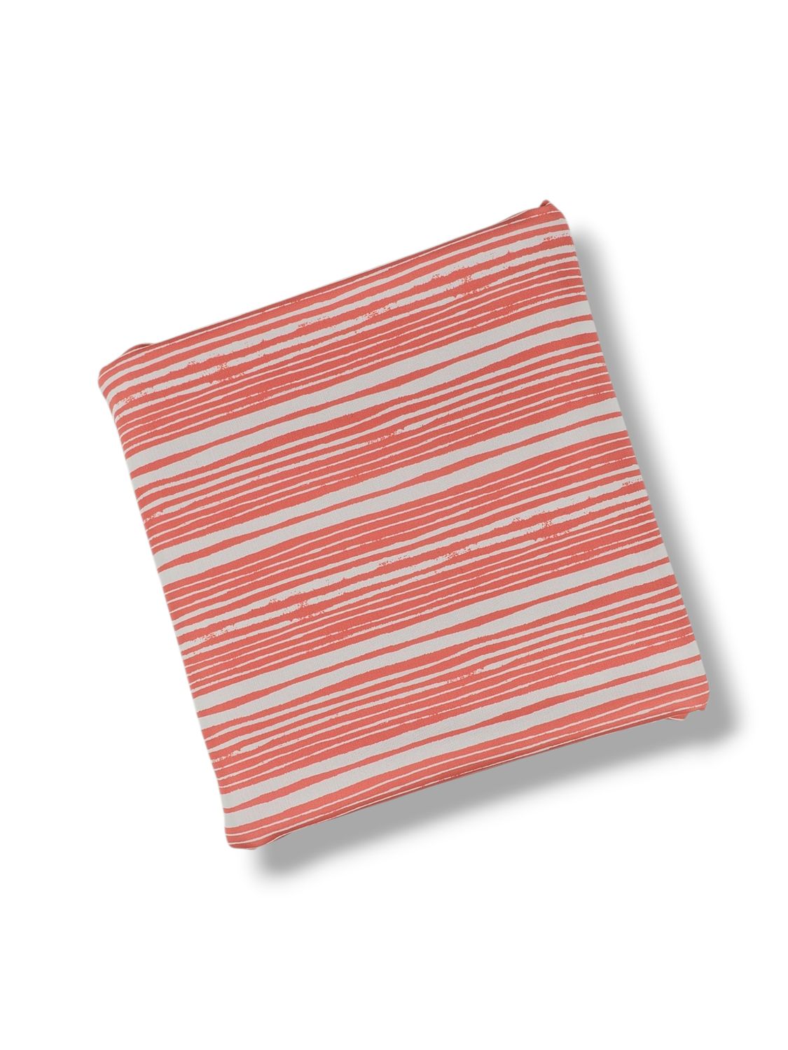 *Unique Design* Tricot Knit Summer Stripe Coral