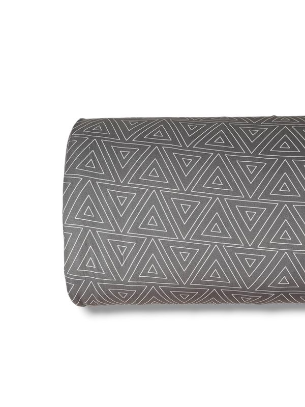*Unique Design* Double Brushed Triangle Array Charcoal