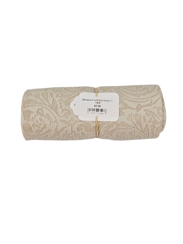 Window Frost Knit Ivory ⅔ Yard