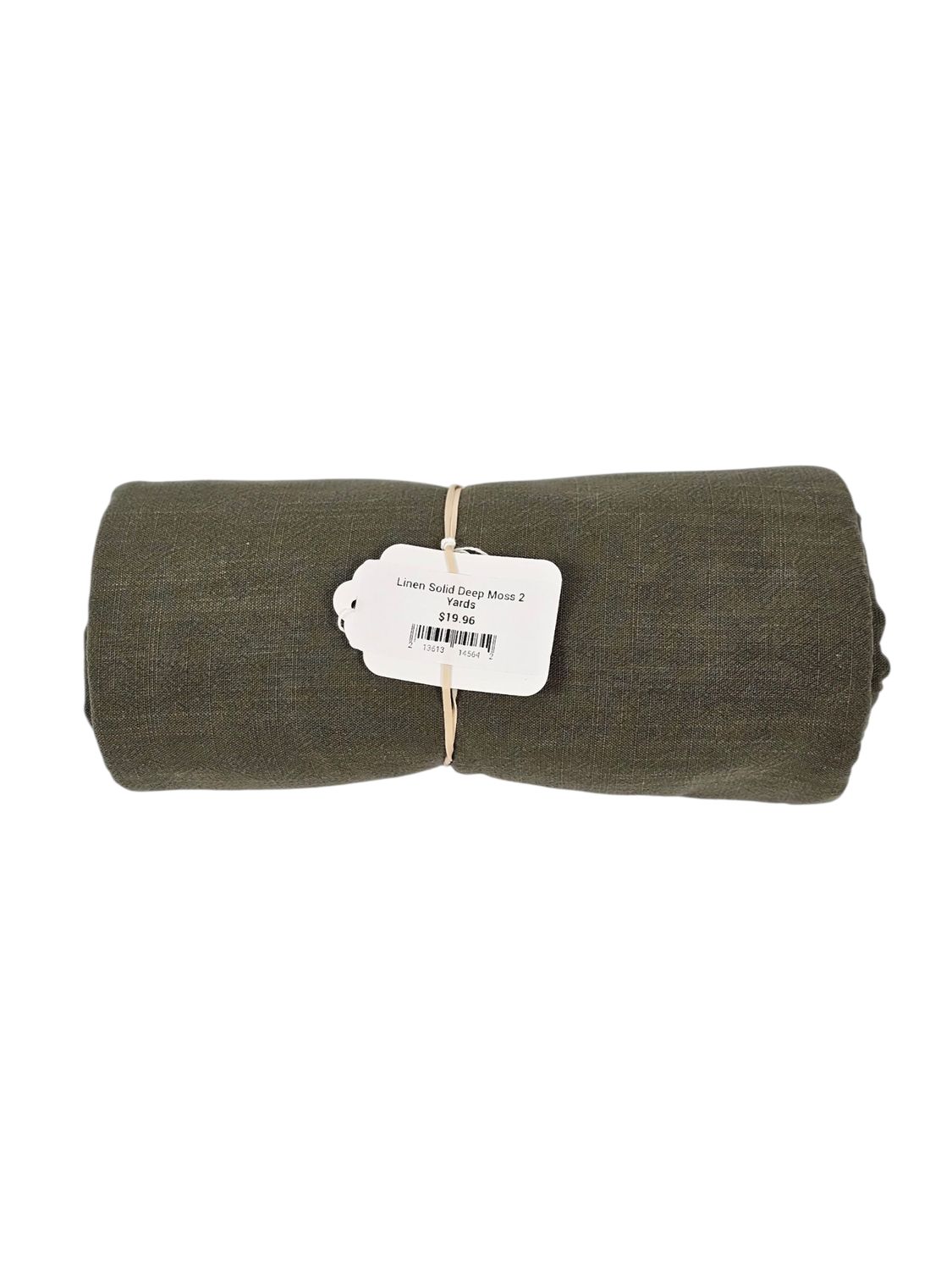 Linen Solid Deep Moss 2 Yards