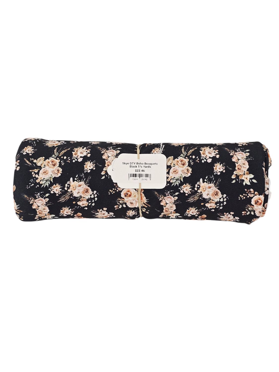 Skye DTY Boho Bouquets Black 1⅞ Yards