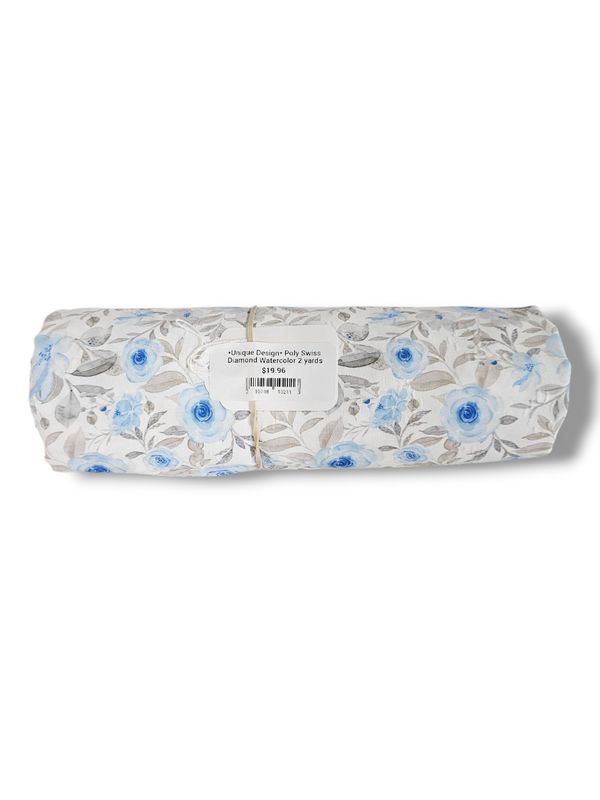 *Unique Design* Poly Swiss Diamond Watercolor 2 yards
