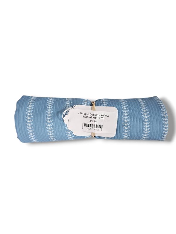 * Unique Design * Willow Ribbed Knit ⅜ Yd