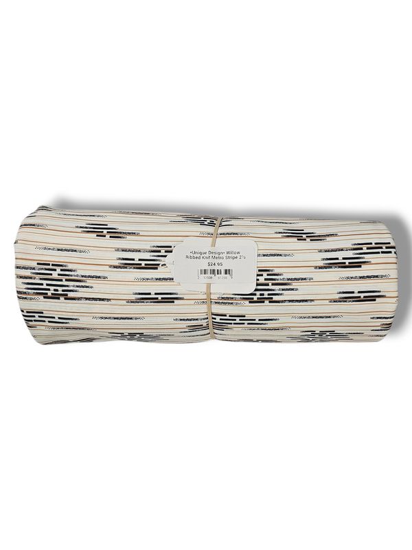 *Unique Design* Willow Ribbed Knit Metro Stripe 2½ Yd
