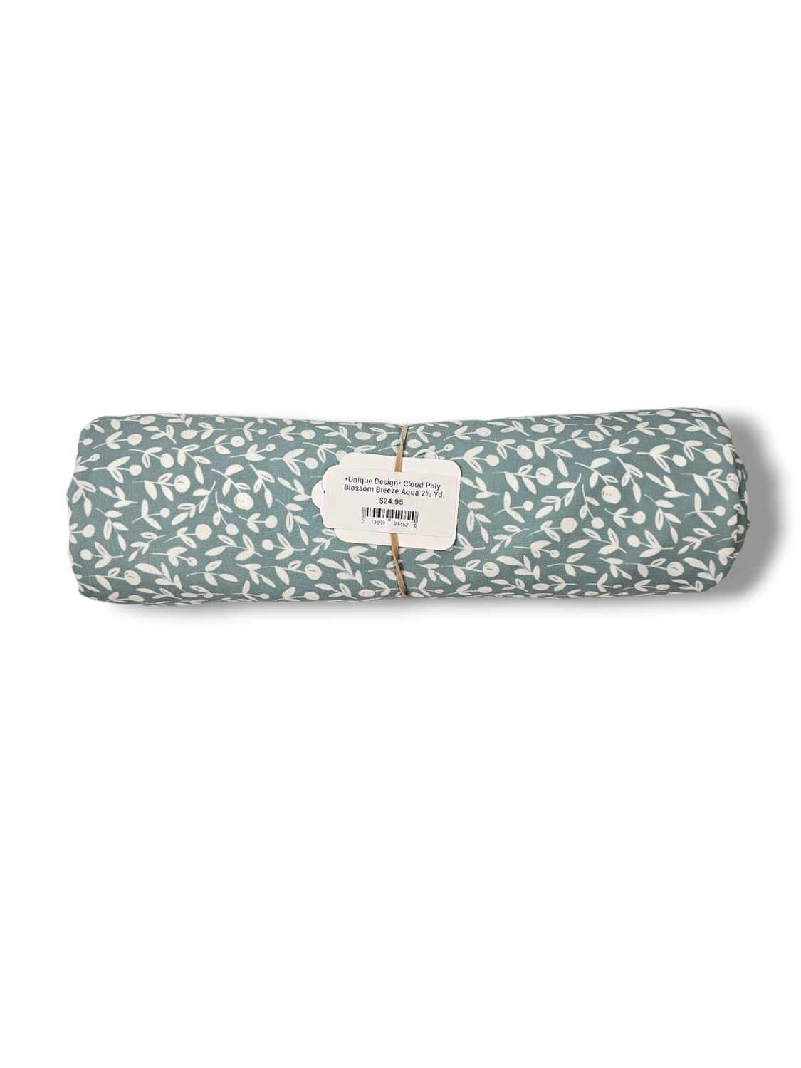 *Unique Design* Cloud Poly Blossom Breeze Aqua 2½ Yd
