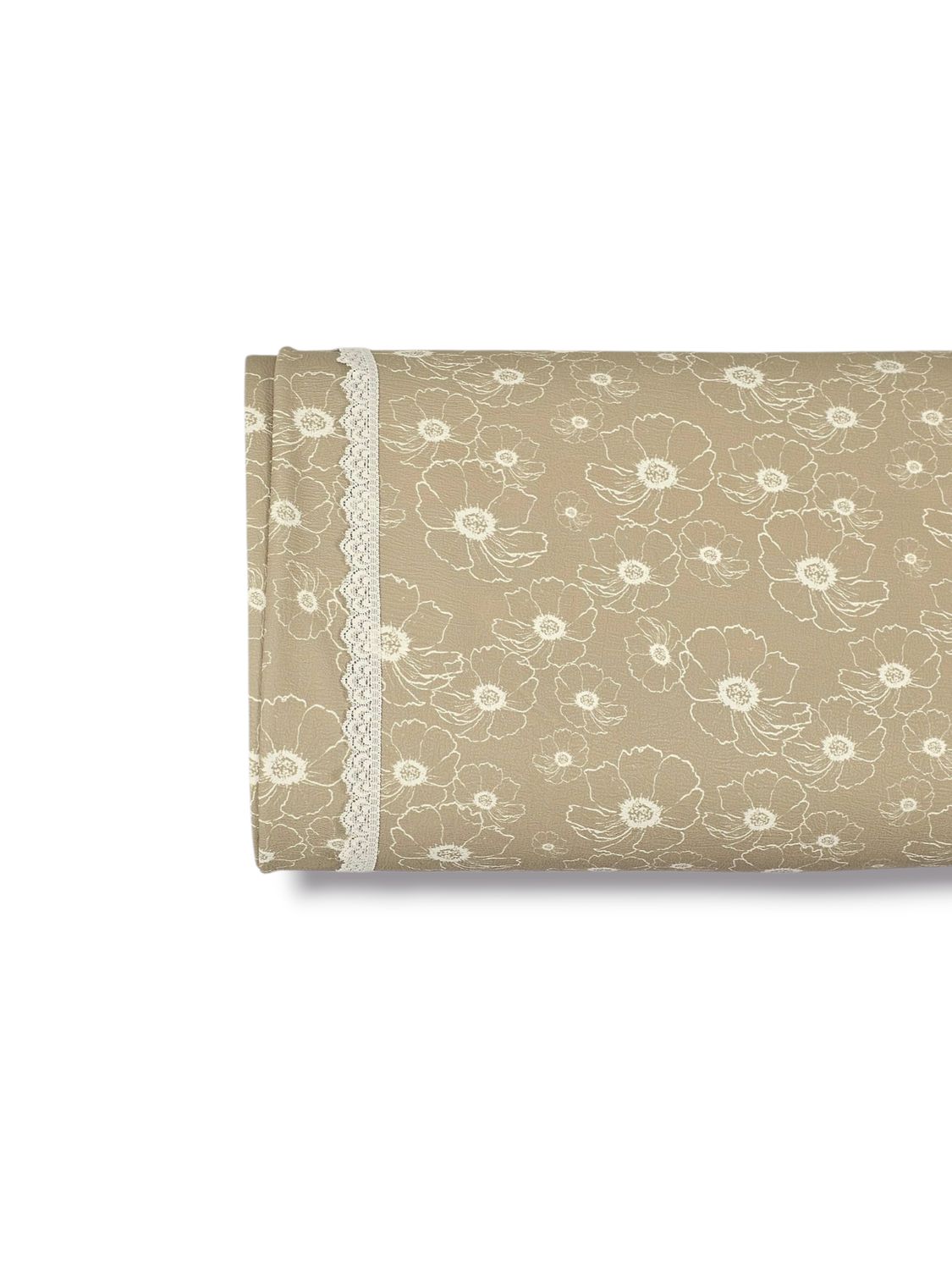 *Unique Design* Cloud Poly Peaceful Poppies Beige