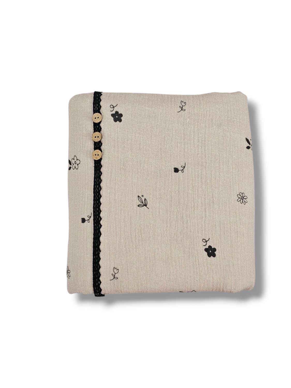 *Unique Design* Cotton Muslin Daisy Dust Beige